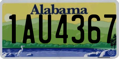 AL license plate 1AU4367