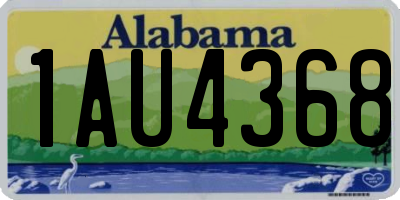 AL license plate 1AU4368