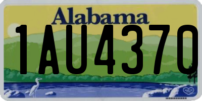 AL license plate 1AU4370