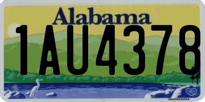 AL license plate 1AU4378