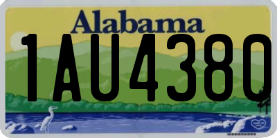 AL license plate 1AU4380