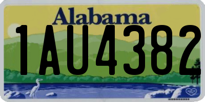 AL license plate 1AU4382