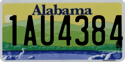 AL license plate 1AU4384
