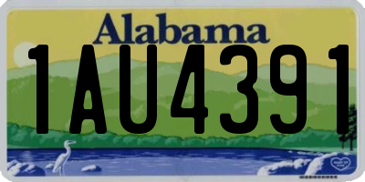 AL license plate 1AU4391