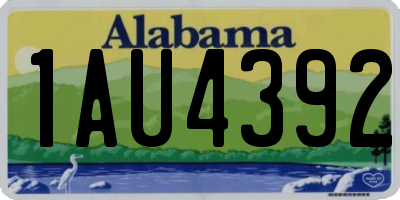 AL license plate 1AU4392