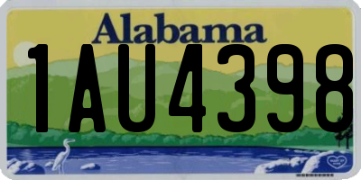 AL license plate 1AU4398