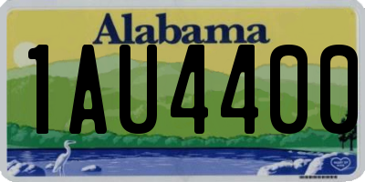 AL license plate 1AU4400