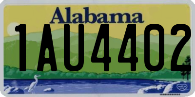 AL license plate 1AU4402