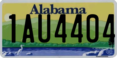 AL license plate 1AU4404
