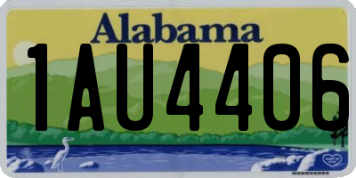 AL license plate 1AU4406