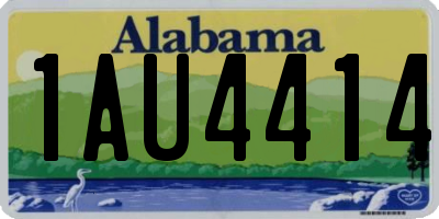 AL license plate 1AU4414