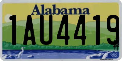 AL license plate 1AU4419