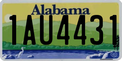 AL license plate 1AU4431