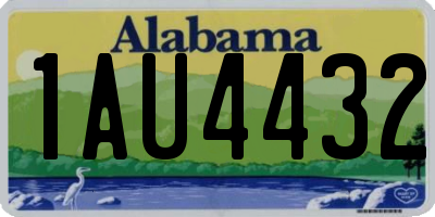 AL license plate 1AU4432