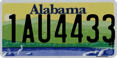 AL license plate 1AU4433