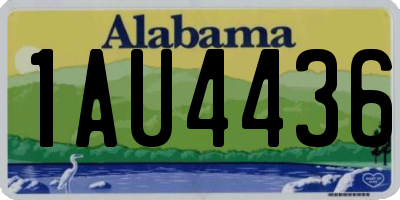 AL license plate 1AU4436
