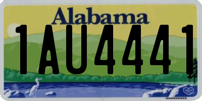 AL license plate 1AU4441