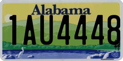 AL license plate 1AU4448