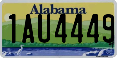 AL license plate 1AU4449