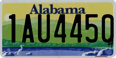 AL license plate 1AU4450