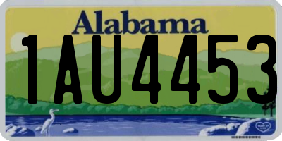 AL license plate 1AU4453