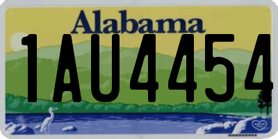 AL license plate 1AU4454
