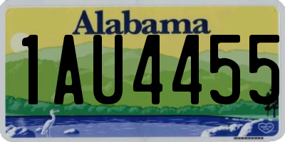 AL license plate 1AU4455