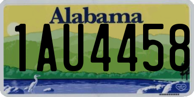 AL license plate 1AU4458