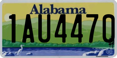 AL license plate 1AU4470
