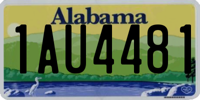 AL license plate 1AU4481
