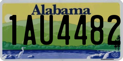 AL license plate 1AU4482