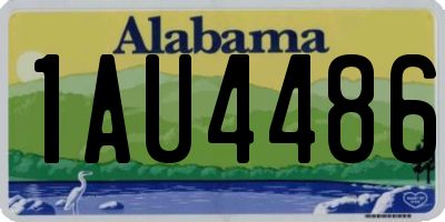 AL license plate 1AU4486