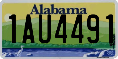 AL license plate 1AU4491