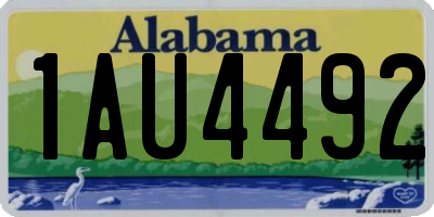 AL license plate 1AU4492