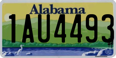 AL license plate 1AU4493