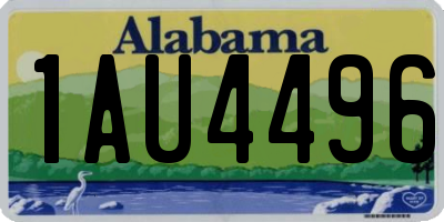 AL license plate 1AU4496