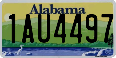 AL license plate 1AU4497