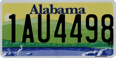 AL license plate 1AU4498