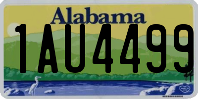 AL license plate 1AU4499
