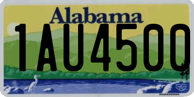 AL license plate 1AU4500