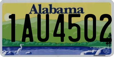 AL license plate 1AU4502