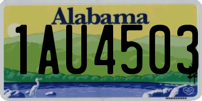 AL license plate 1AU4503