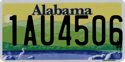 AL license plate 1AU4506
