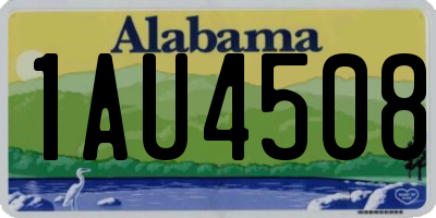 AL license plate 1AU4508