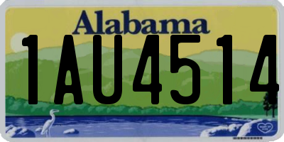 AL license plate 1AU4514