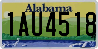 AL license plate 1AU4518