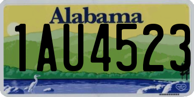 AL license plate 1AU4523