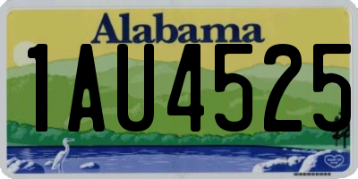 AL license plate 1AU4525