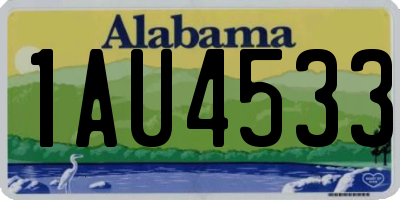 AL license plate 1AU4533