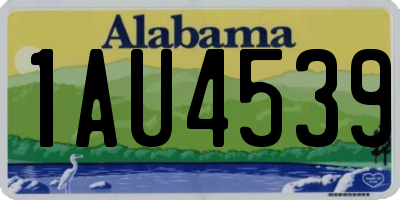 AL license plate 1AU4539